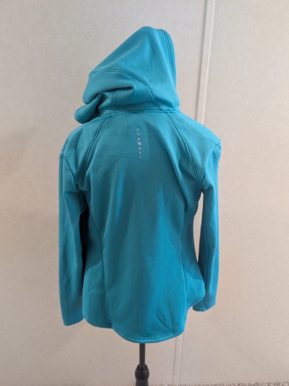 Tek Gear Aqua Quilted Fleece Lined Hooded Jacket Small Women's Zip Up - Picture 5 of 7